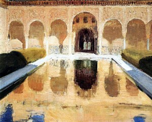 patio-comares-alhambra-joaquin-sorolla-y-bastida-peinture-andalousie