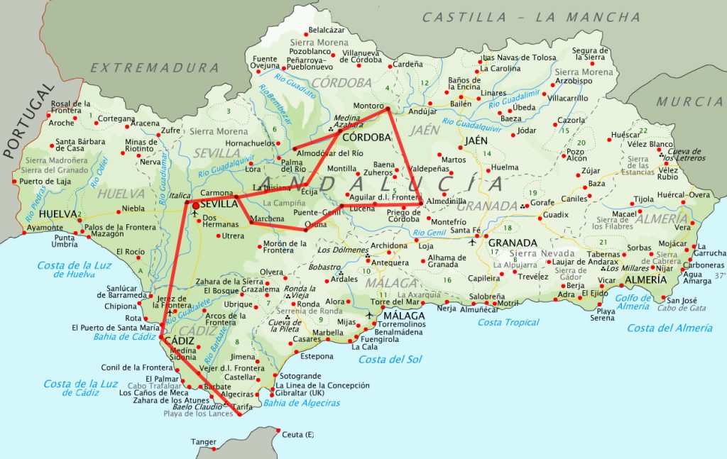 La route de la Bétique romaine